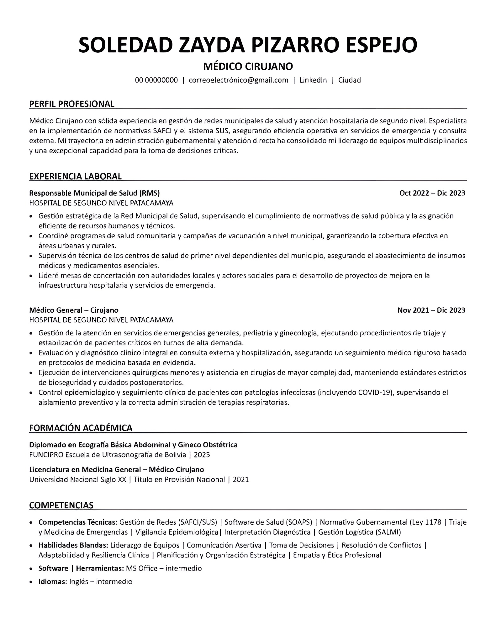 CV Modelo Harvard