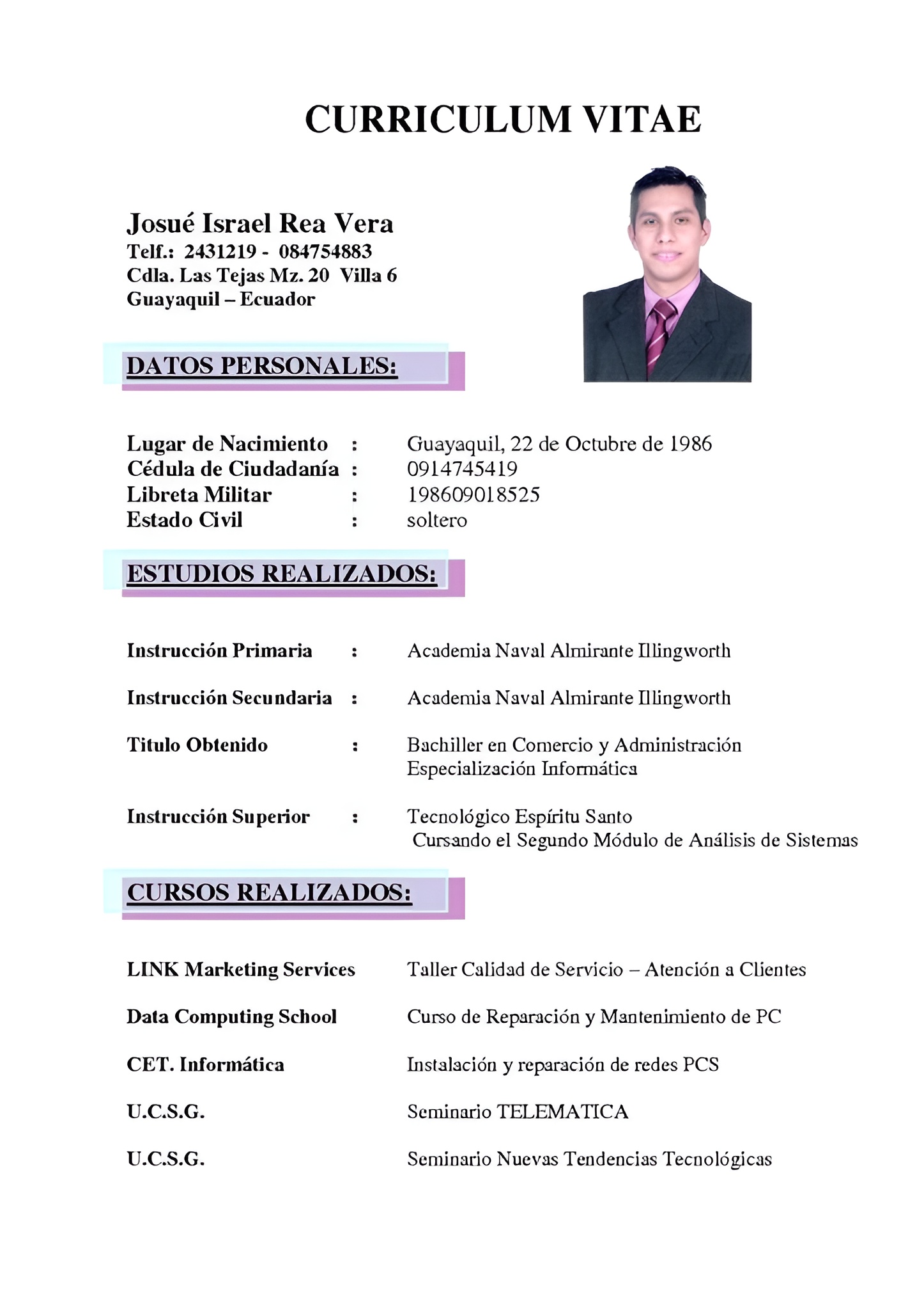 CV sin estrategia